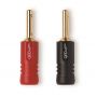 Разъемы акустические бананы QED (QE1810) Airloc ABS Banana 4mm 1 Red 1 Blk Plug